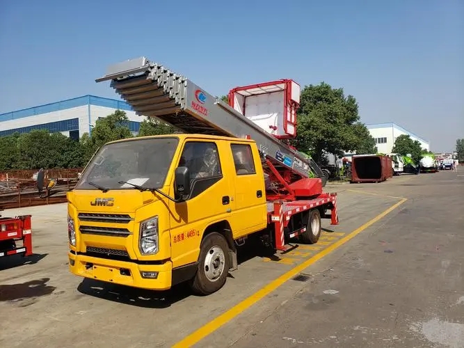 万全县附近云梯车出租 砂石搬运